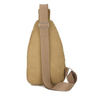 Men's Canvas Chest <b>Bag</b> Large Capacity Single Shoulder Crossbody <b>Bag</b> For Leisure Travel Breathable Comfortable - Product Image 2
