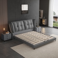 Meubles de chambre à coucher design moderne king queen size loft à double pont meubles populaires de luxe lits rembourrés pour adulte