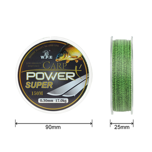 Ligne de pêche en Fiber de carbone de 150m pour carpe, résistance de 10 à 41kg, ligne coulante revêtue de fluorocarbone - Product Image 2