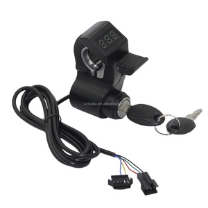Accélérateur au pouce avec verrouillage par clé et écran LCD, interrupteur de croisière pour vélo électrique, pièces de guidon de vélo électrique - Product Image 2