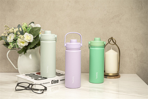 Termo de vidrio sólido de alta calidad, mango de botella de agua para senderismo, aislamiento térmico ecológico sin BPA, venta al por mayor para viajes - Product Image 6