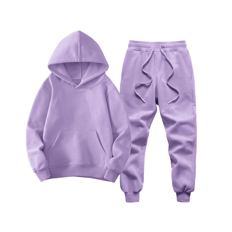 Longsleeve Design Baby School Sportswear Two Piece Sport Custom Logo Hoodies And Pants Girl Clothing Set Tracksuit For Kid Girl 