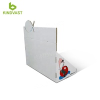 Table de comptoir en carton promotionnelle au détail personnalisée avec présentoir à chaussures boîte de présentation d'expéditeur de comptoir en carton