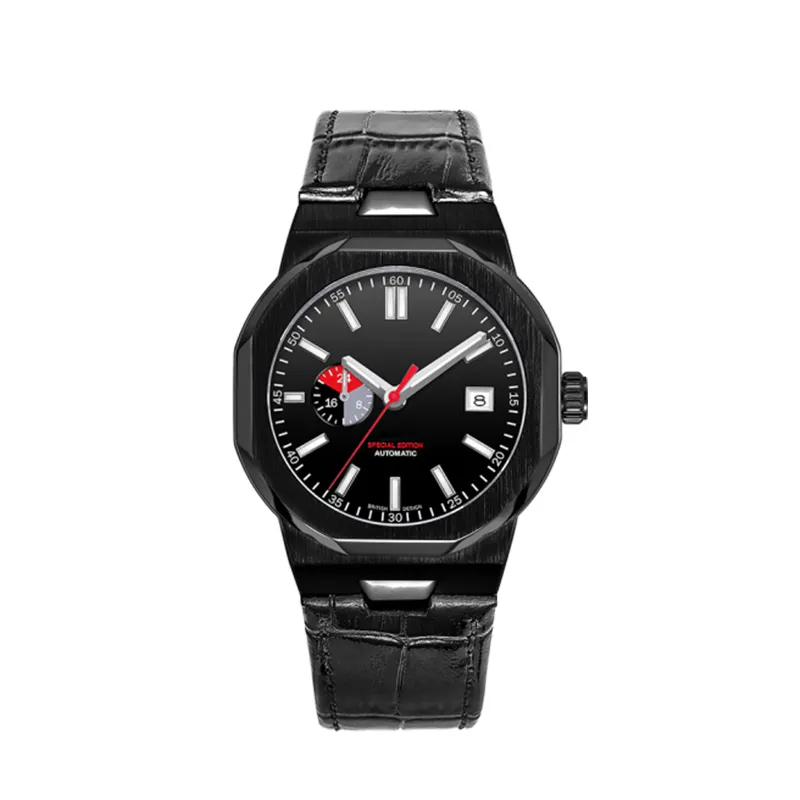 Relógio de pulso mecânico para homens, relógio de pulso automático de luxo personalizado à prova d'água design de seu próprio relógio