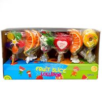 Bonbons durs personnalisés en forme de cœur rouge et en forme de petit animal, sucettes halal certifiées avec décoration de glaçage, usine de Chine