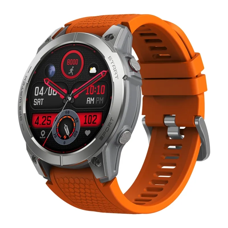 Zeblaze Stratos 3 Smart Watch 1,43 Zoll IP68 Wasserdichte Android Sports Smart Wear mit magnetischer Ladestation