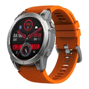 Zeblaze Stratos 3 Smart Watch 1.43 Inch Ip68 Waterdicht Android Sport Smart Wear Met Magnetische Oplaadbasis