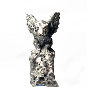 Piedra de llama natural tallada <span class=keywords><strong>Hell</strong></span> <span class=keywords><strong>Dog</strong></span> decoración personalizada del hogar - Product Image 4