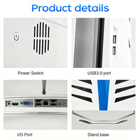 Computadora Todo en Uno, PC Todo en Uno con Pantalla LCD, Panel LED Todo en Uno, Pantalla Curva, I3 I5 I7 I9, SSD de 512 GB, 16 GB DDR4