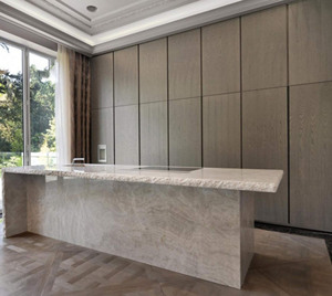 Sang trọng Brazil đá tự nhiên Taj Mahal quartzit đánh bóng phiến đá cẩm thạch nền nhà tường gạch đảo nhà bếp bảng Top benchtop - Product Image 6