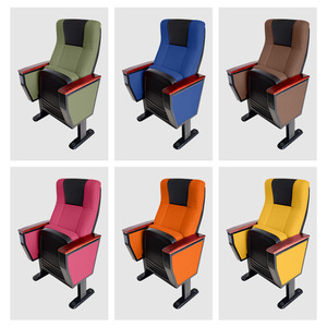 เก้าอี้หอประชุมเฮ่อชวน รุ่น HC-P225 สีแดง พลาสติกพนักพิงพร้อมที่วางแขน สำหรับโรงเรียน โรงละคร โรงภาพยนตร์ - Product Image 4