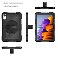 Silicone antichoc avec housse de tablette de béquille rotative à 360 avec étui pour tablette à bandoulière pour Xiaomi Redmi Pad 2 11 2025
