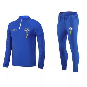 Tuta da <span class=keywords><strong>Calcio</strong></span> Invernale Personalizzata con Mezza Zip in Tinta Unita Nera, Giacca da <span class=keywords><strong>Calcio</strong></span>, Felpa Sportiva - Product Image 3