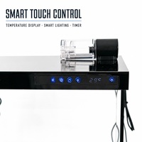 Aquarium intelligent tout-en-un Relaxlines pour la maison, avec système d'alimentation automatique, affichage de la température et éclairage intégré