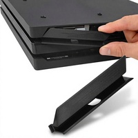 Cache de protection pour disque dur HDD de console PS4 Pro, en plastique noir avec rabat