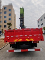 Grue montée sur camion Euro 3 Dongfeng, châssis 8 tonnes, flèche droite à 4 sections, hauteur de levage maximale 16,5 m