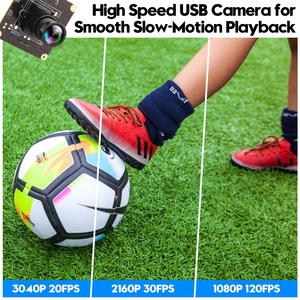 Module <span class=keywords><strong>de</strong></span> caméra USB industrielle ELP 12MP Haute vitesse 4K 30fps 1080P 120fps Faible éclairage Caméra sportive intégrée à longue focale - Product Image 3