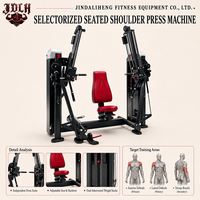 Machine à presser les épaules avec deux blocs de poids et bras indépendants pour équipement de musculation en salle de sport commerciale