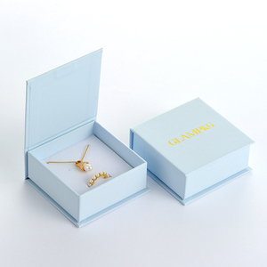 GALMPKG Custom Light Blue Jewelry <b>Box</b> Cardboard Bracelet Necklace Packaging Drawer Jewelry <b>Box</b> Jewelry Packaging <b>Box</b> - Product Image 3