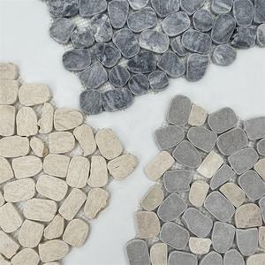 Sol d'<span class=keywords><strong>extérieur</strong></span> Gris Couleur mélangée Marbre Usine Palerme <span class=keywords><strong>Pierre</strong></span> <span class=keywords><strong>reconstituée</strong></span> Parquet Galets Motifs Graphique Design Mosaïque <span class=keywords><strong>Carrelage</strong></span> - Product Image 4