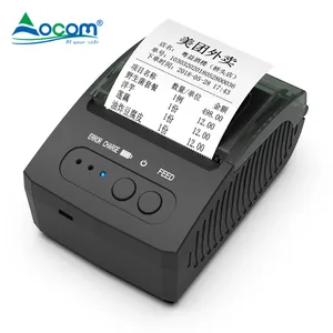 Ocom impressora térmica 58mm 90mm/sec, alta velocidade, receptor android