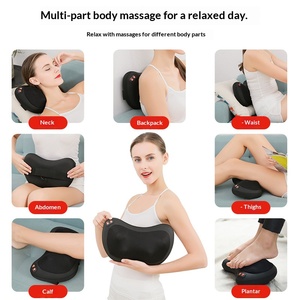 Almohada de masaje cervical, masajeador portátil para cuello, hombros y espalda, cojín de soporte multifuncional para cintura, para uso en el hogar y el coche - Product Image 6