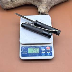 एल्यूमीनियम हैंडल, स्टेनलेस स्टील फिक्स्ड ब्लेड, जंगल उत्तरजीविता सीधे चाकू, सामरिक चाकू, फ्लैशलाइट के साथ - Product Image 6