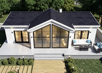 Nouvelle conception de maison préfabriquée en conteneur pliable de 20 pieds ou 40 pieds, villa moderne de luxe avec 2, 3, 4 ou 5 chambres, maison mobile avec salon