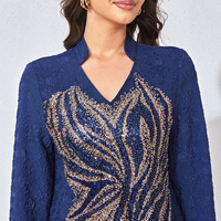 Robe de soirée élégante pour femme, style ethnique, ornée de perles, avec broderies de haute qualité, vente en gros