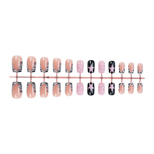 <span class=keywords><strong>Uñas</strong></span> Postizas Desmontables Estilo Francés con Diseño <span class=keywords><strong>de</strong></span> Estrella Rosa <span class=keywords><strong>de</strong></span> Ms.Miemie, Parches <span class=keywords><strong>de</strong></span> <span class=keywords><strong>Uñas</strong></span> Postizas <span class=keywords><strong>Cortas</strong></span> Tipo Ataúd con Diseño <span class=keywords><strong>de</strong></span> <span class=keywords><strong>Vaca</strong></span> Lechera - Product Image 5