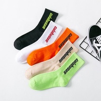 Chaussettes de sport OEM, design élite, logo personnalisé, chaussettes pour hommes, pas de commande minimum, votre propre marque, coton de bambou, noir, chaussettes personnalisées pour hommes