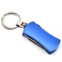Couteau multi-outils portable en acier inoxydable pour le camping en plein air, la survie, les travaux utilitaires, ciseaux pliants, règle, porte-clés