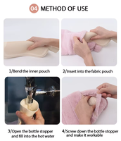Bouillotte en Peluche Réutilisable Soulagement Douleurs Menstruelles et Articulaires Chauffage Hivernal