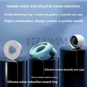 Bouchons d'oreille anti-bruit en forme d'anneau transfrontaliers personnalisés, grands, moyens, petits, étanches, <span class=keywords><strong>protection</strong></span> <span class=keywords><strong>auditive</strong></span> du sommeil silencieux - Product Image 3