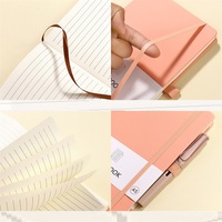 Carnet de notes promotionnel avec logo personnalisé agenda de haute qualité Journaux lignés A5 Reliure parfaite Carnets à couverture rigide en cuir PU