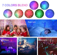 Projecteur de nuit LED atmosphère ciel étoilé lampe de Projection Laser colorée pour chambre à coucher