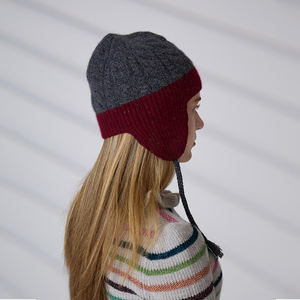 Casquette d'hiver classique avec logo brodé personnalisé, fabricant de bonnets en cachemire unisexe pour hommes, femmes et enfants - Product Image 5