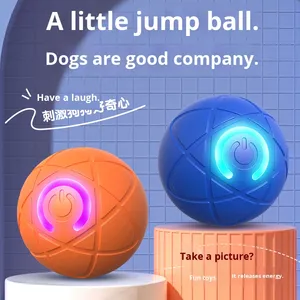 Palla Elettrica Interattiva a Caduta Libera per Cani e Gatti, Giocattolo da Masticare in Materiale Plastico PC+TPE per Alleviare la Noia - Product Image 4