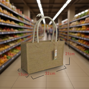 Borsa in tessuto multiuso Ilan 21x32x13 cm con manici per lo shopping e lo stoccaggio - Product Image 3