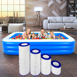Piscine gonflable et spa Hee Yoo HYPAP-150 en PP pour installation au sol, filtre domestique facile à installer, bleu/blanc, pour garder l'eau propre - Product Image 1