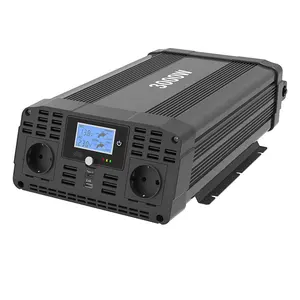 Hoge Kwaliteit 3000W Dc Naar Ac Power Inverter 12V 24V Real Power Off Grid Pure Sinus Output Voor 110V 220V Oem Ondersteund