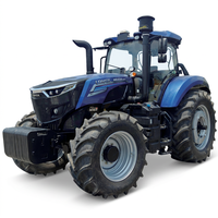 Tracteur agricole 4x4 de 220 CV avec boîte de vitesses Power Shift et Power Shuttle, machine de travail sur roues pour les travaux sur le terrain