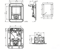 Poignée de verrouillage pour boîte à outils de camion, poignée en T, loquet de compression pour panneau, verrou de capot GLA