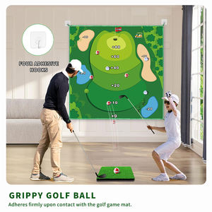 Tapis de pratique de <span class=keywords><strong>golf</strong></span> à 2 faces de 180cm Ensemble de jeu de balançoire décontracté Double texture d'herbe Antidérapant Entraînement intérieur et extérieur - Product Image 3