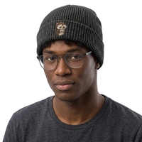 Bonnet unisexe en acrylique tricoté et tissé avec broderie personnalisée, motif crâne, haute qualité, pour l'hiver et le ski, vente en gros 2026