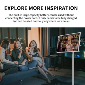 ทีวีพกพาขนาด 21.5 23.8 27 32 นิ้ว ระบบสัมผัสแบบ Capacitive Android Smart TV พร้อมหน่วยความจำ 4 8GB 64 128GB กล้อง 13MP - Product Image 5
