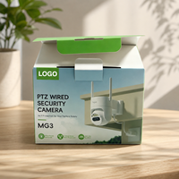 Boîte d'emballage personnalisée pour caméra de sécurité PTZ, boîte à rabat en carton ondulé pour l'emballage de caméra CCTV
