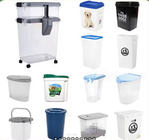 Recipiente para viagem de alimentos para animais de estimação, armazenamento hermético de alimentos para cães 33qt + 12qt com colher - Product Image 6