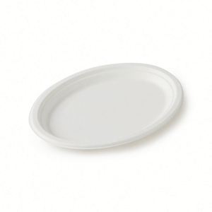 Ensemble de vaisselle jetable biodégradable en canne à sucre pour fête, tailles 9''/10''/12'' - Product Image 2