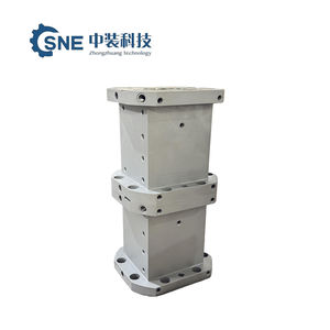 Schraub zylinder Typ 65/75 mit Kühlwasser Kunststoff-und Gummi maschinen teilen für Extruder maschinen Doppels ch necken zylinder zylinder - Product Image 2